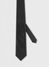 Standard Fit Black Patterned Tie