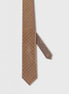 Standard Fit Gold Patterned Tie