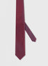 Standard Fit Burgundy Patterned Tie
