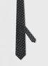 Standard Fit Black Patterned Tie