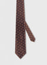 Standard Fit Brown Patterned Tie