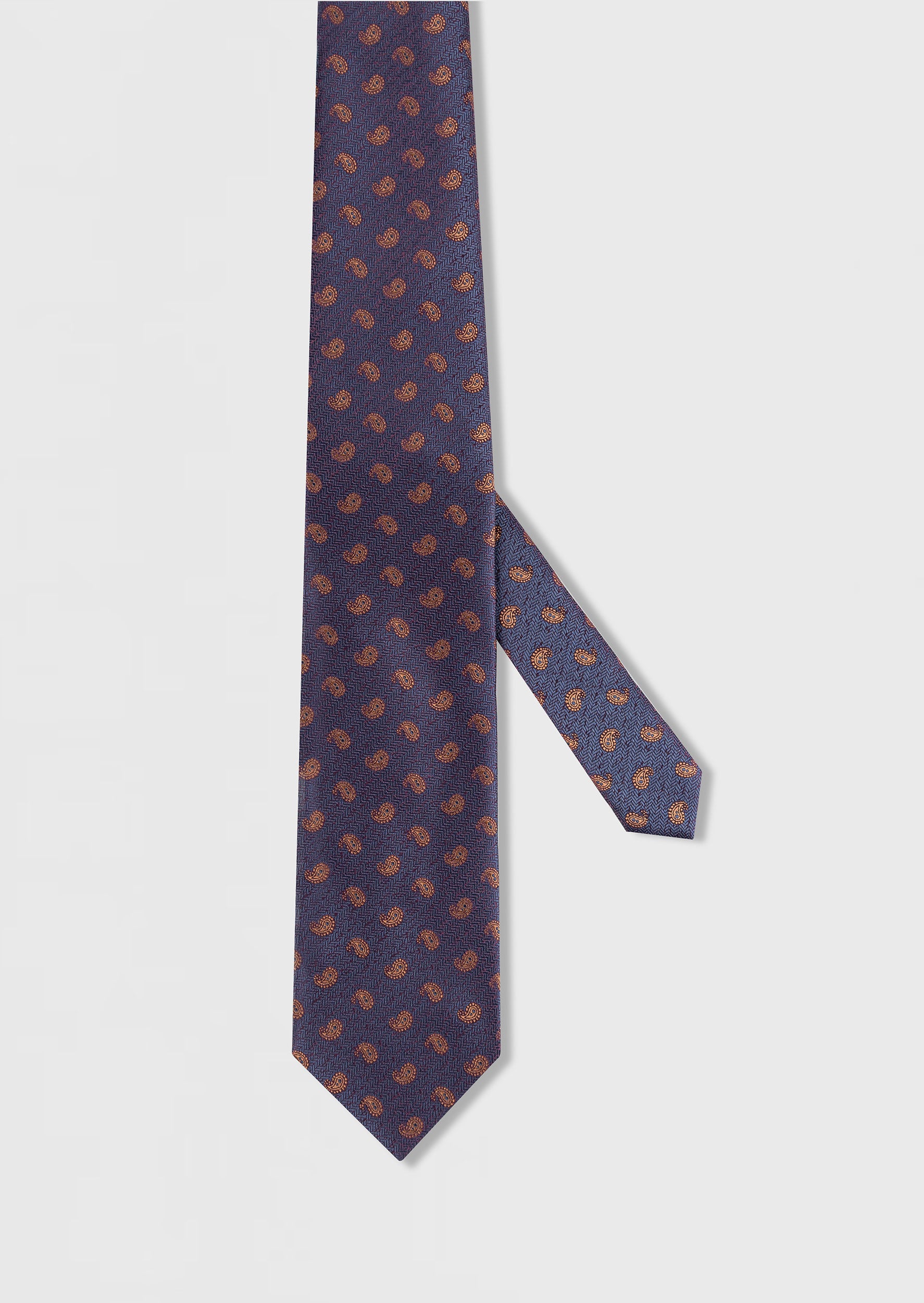Standard Fit Purple Patterned Tie