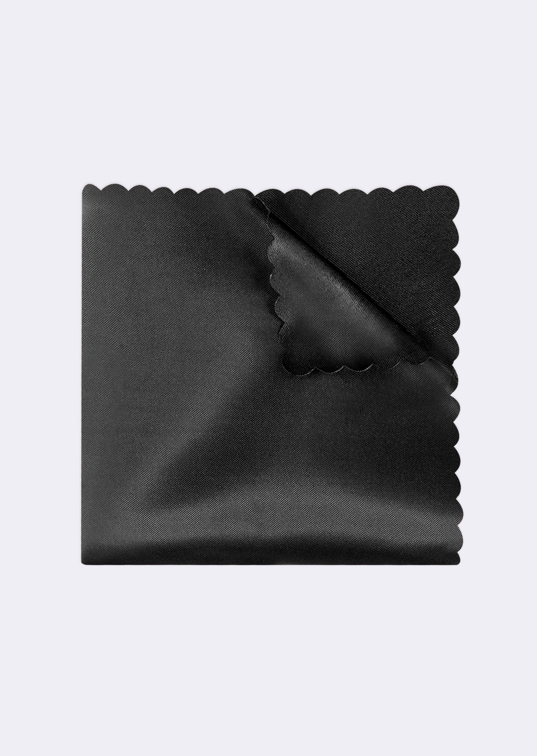 Black Pocket Square