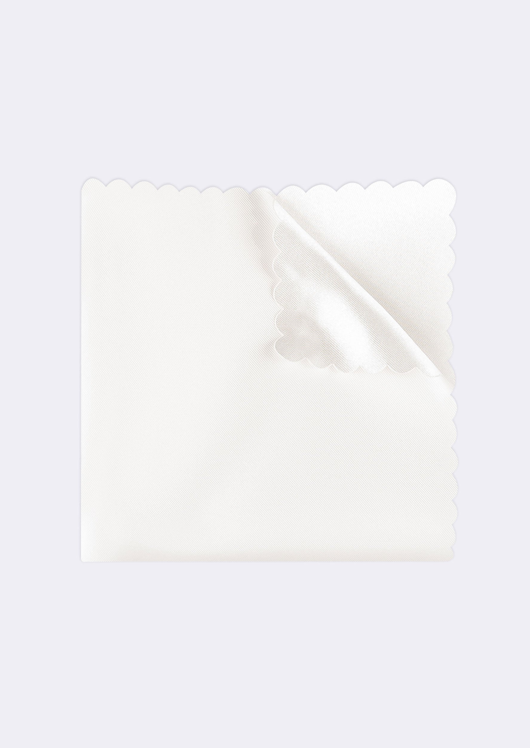 White Pocket Square