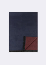 Standard Fit Navy - Burgundy Winter Scarf