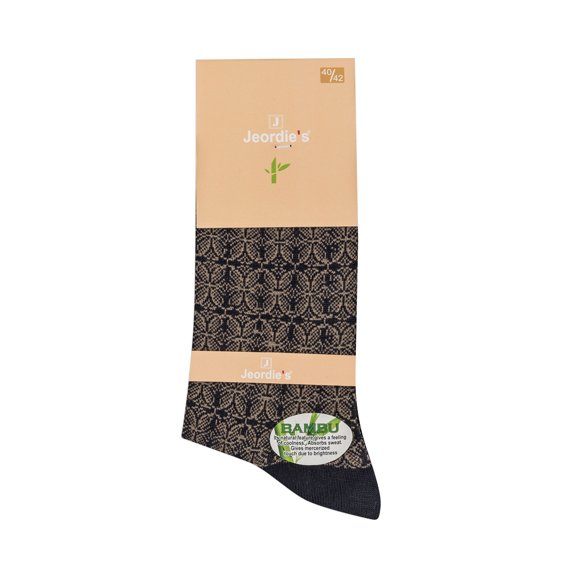 Navy - Mustard Bamboo Sock