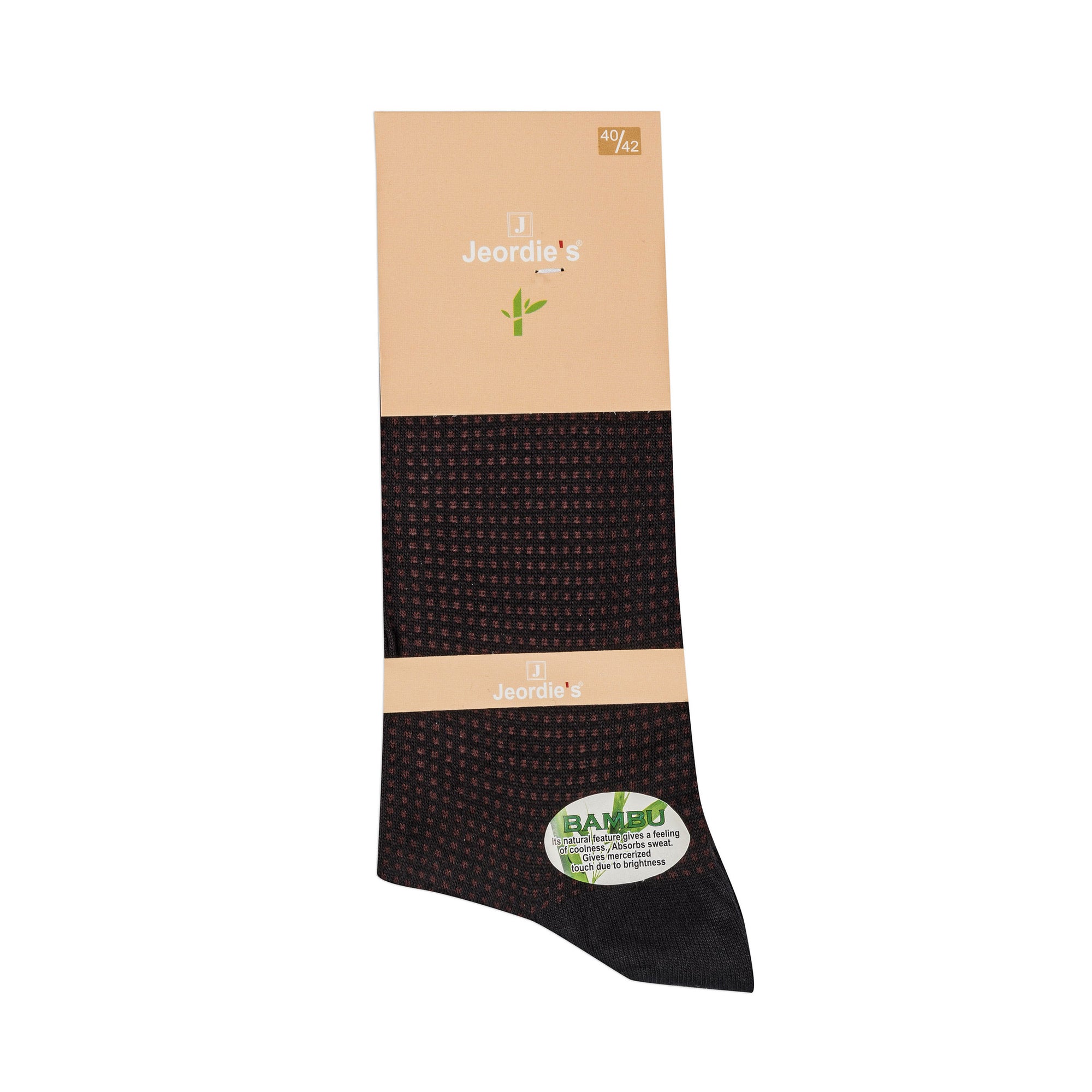 Black - Burgundy Bamboo Sock