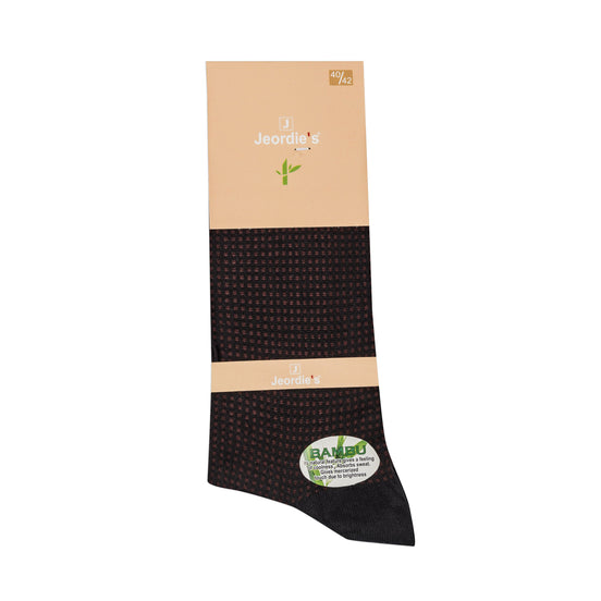 Black - Burgundy Bamboo Sock