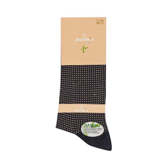 Navy - Mustard Bamboo Sock