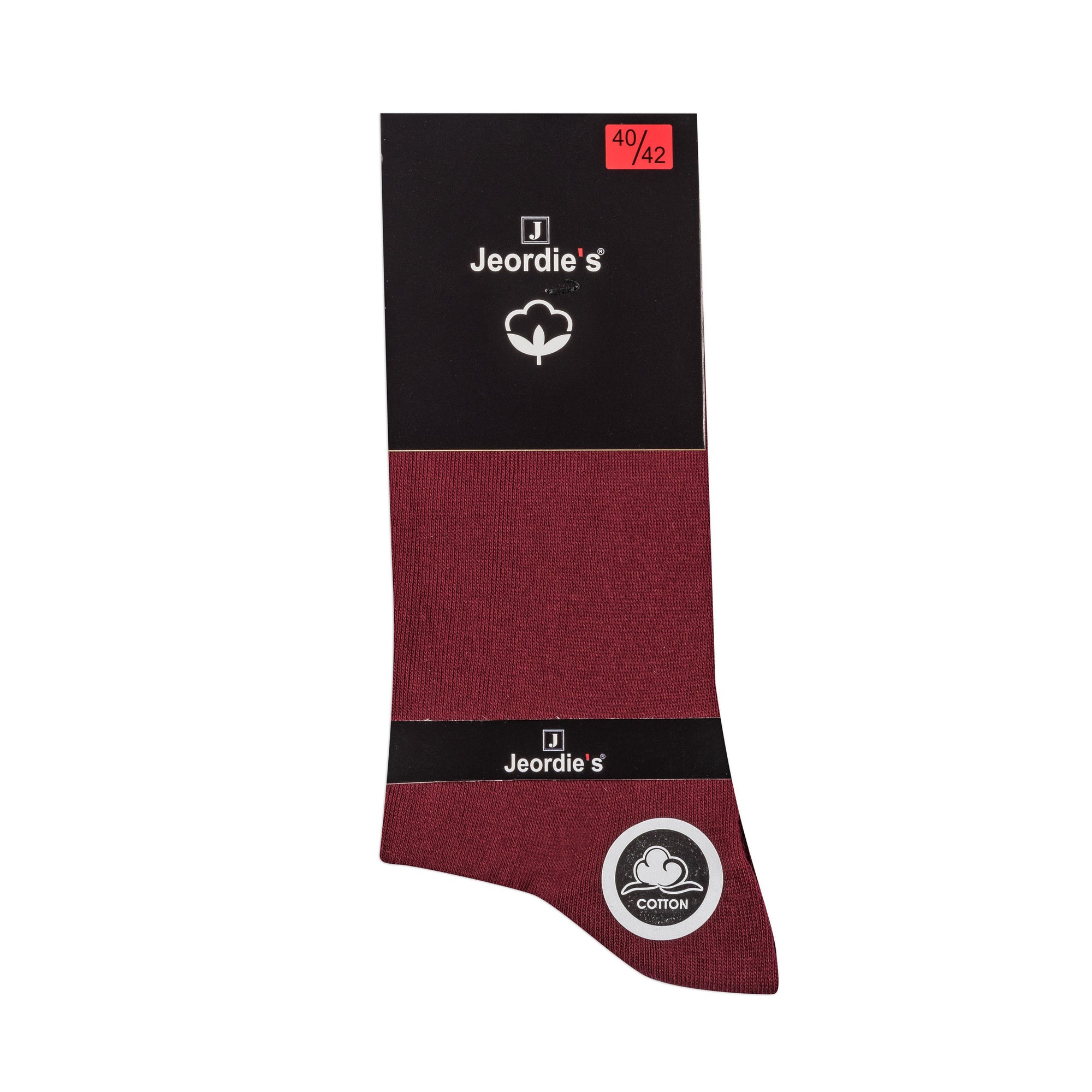 Burgundy Cotton Sock