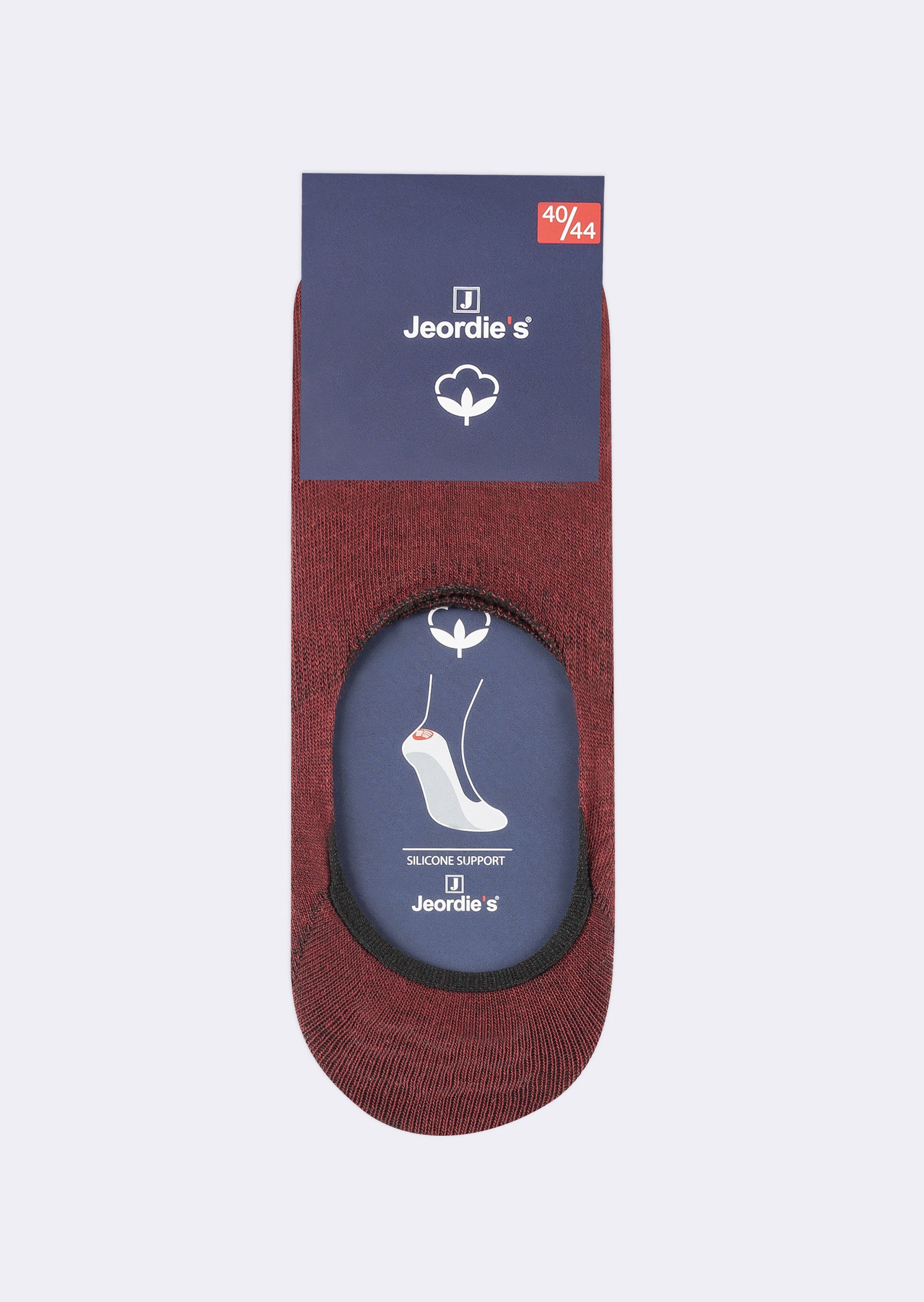 Burgundy Cotton Sock