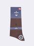 Brown Cotton Sock
