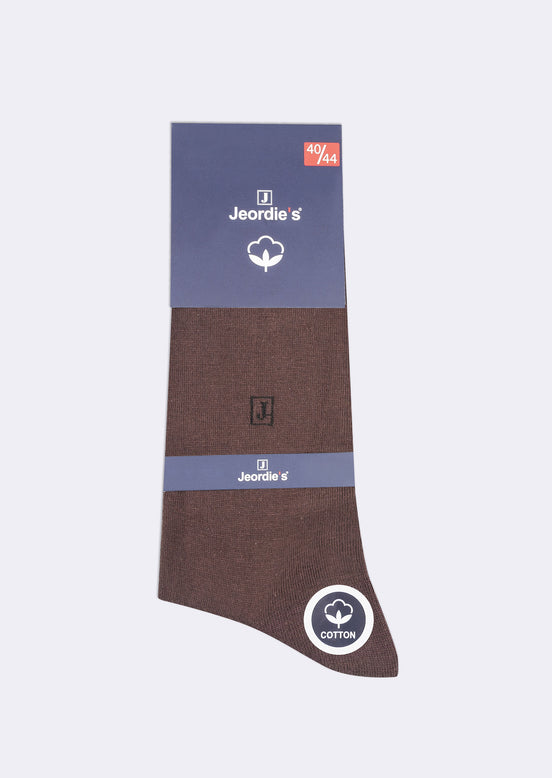 Brown Cotton Sock