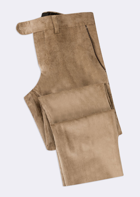 Beige Corduroy Trouser