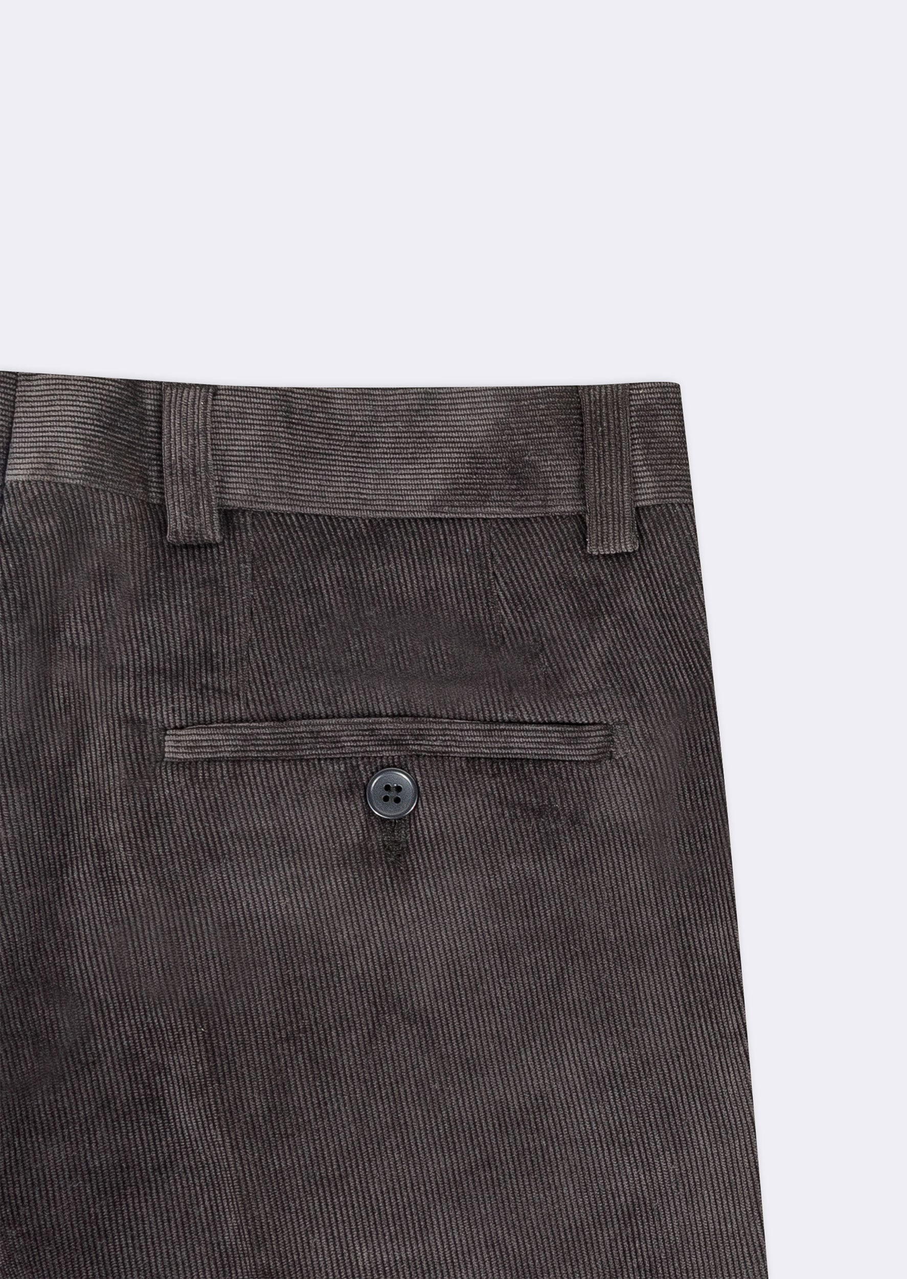 Dark Charcoal Corduroy Trouser