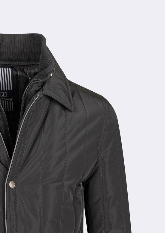 Black Quilted Coat