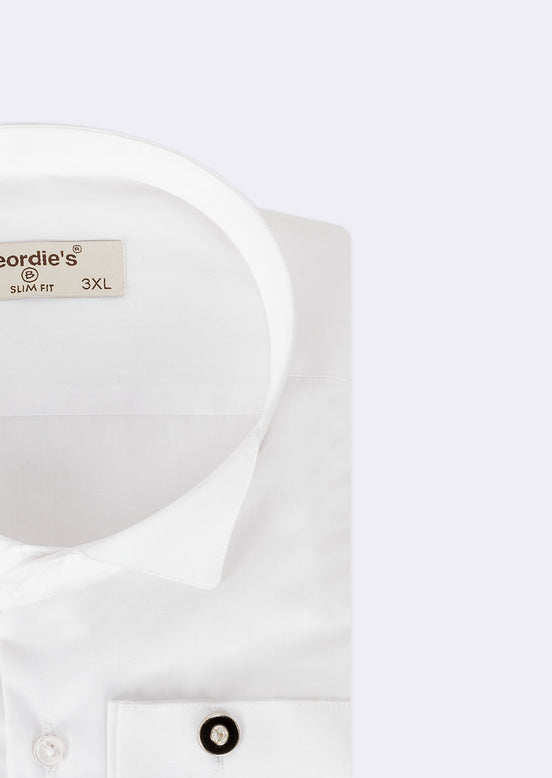White Wing Collar Shirt