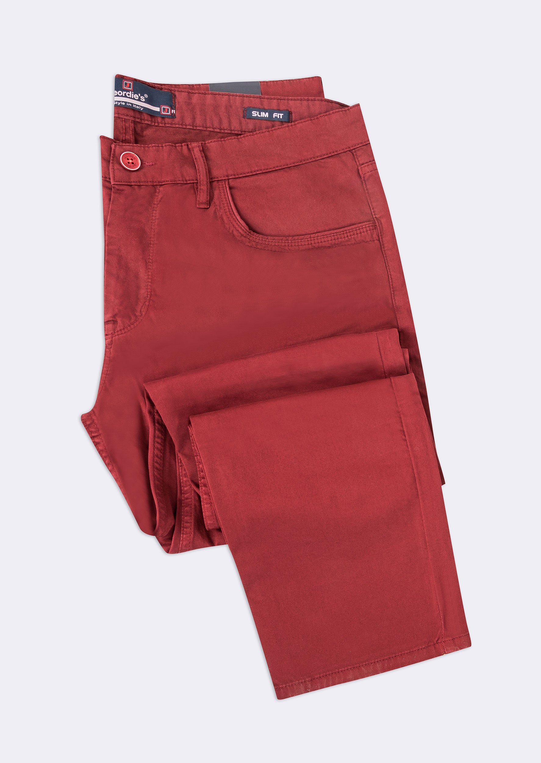 Burgundy 5-Pocket Trouser
