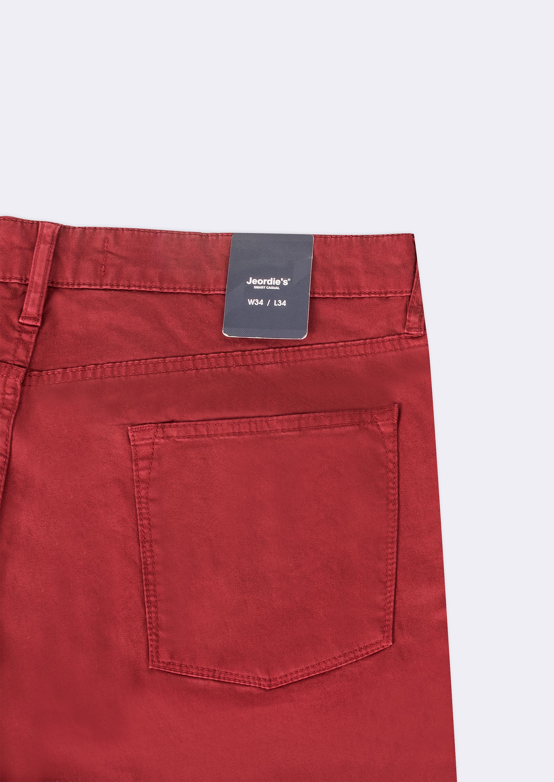 Burgundy 5-Pocket Trouser
