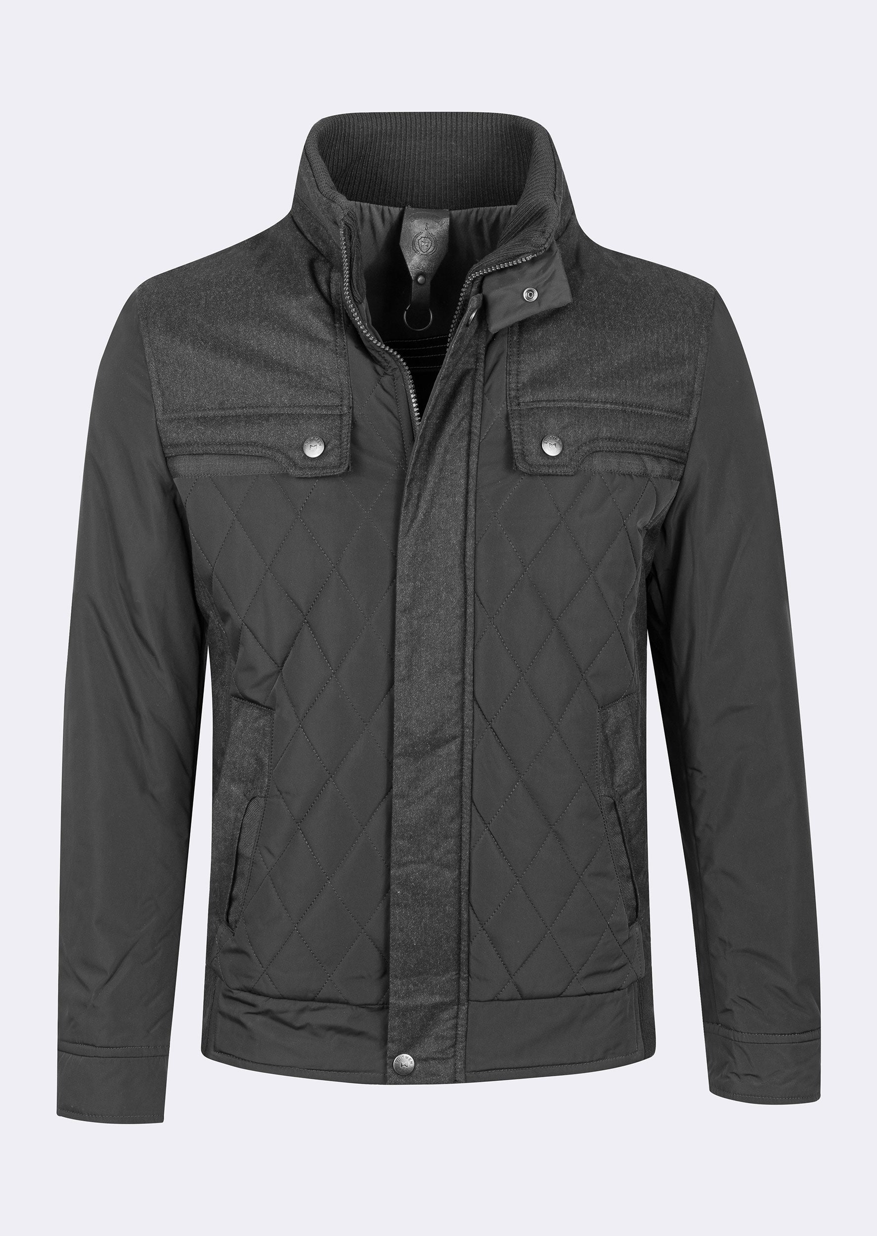 Black Quilted Coat