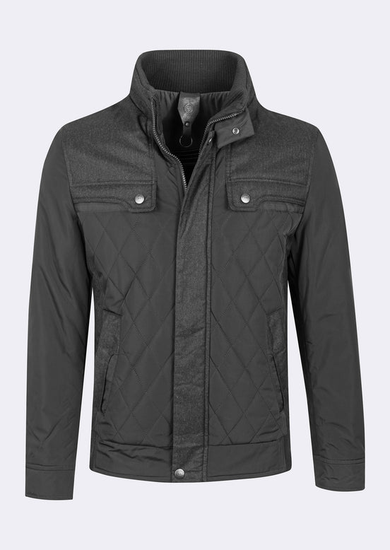 Black Quilted Coat