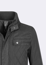 Black Quilted Coat
