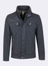 Navy Quilted Coat