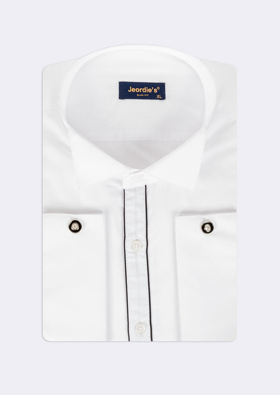 Navy Wing Collar Shirt