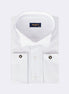 White Armure - 1 Wing Collar Shirt