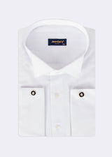 White Armure - 1 Wing Collar Shirt