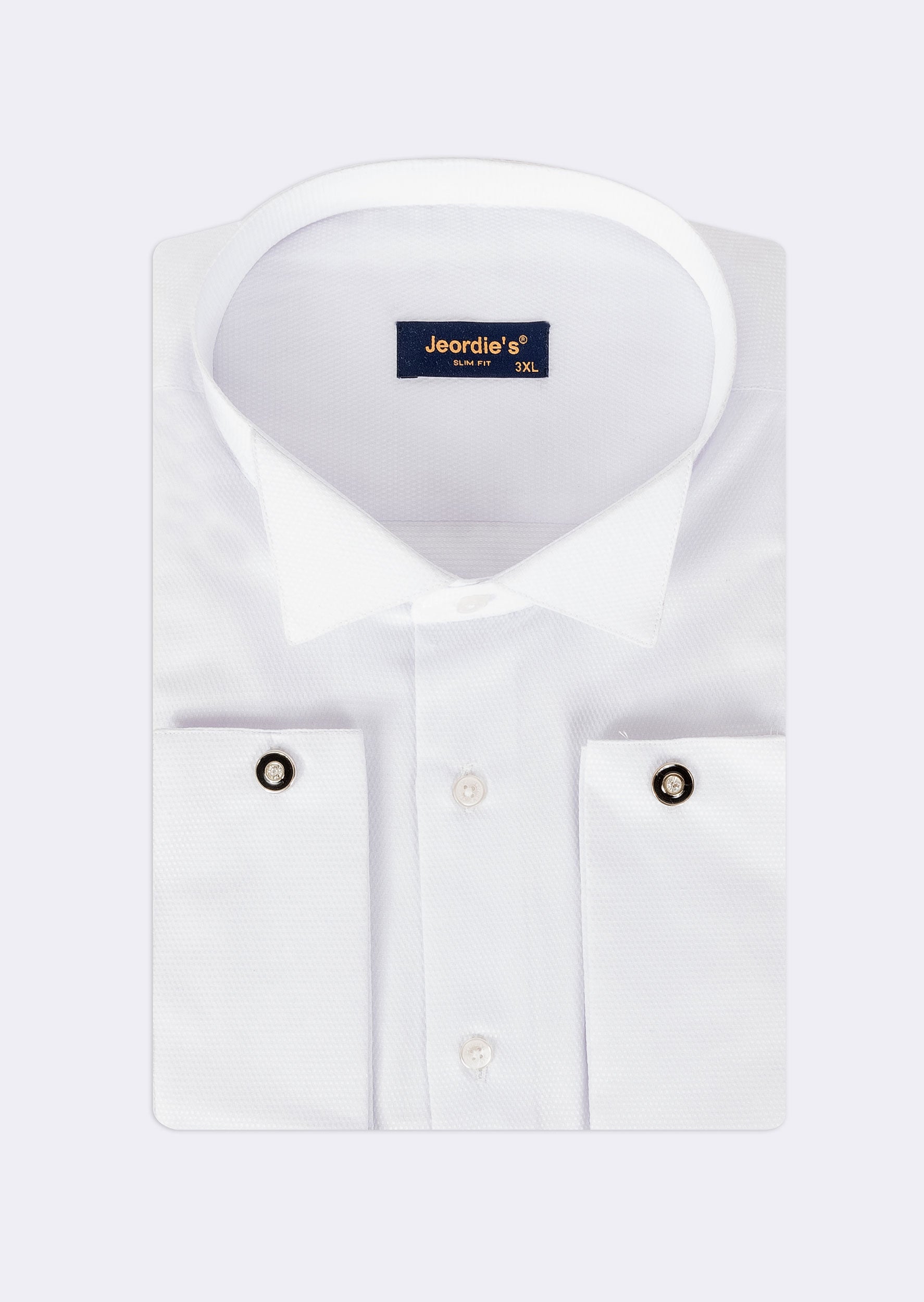 White Armure - 1 Wing Collar Shirt