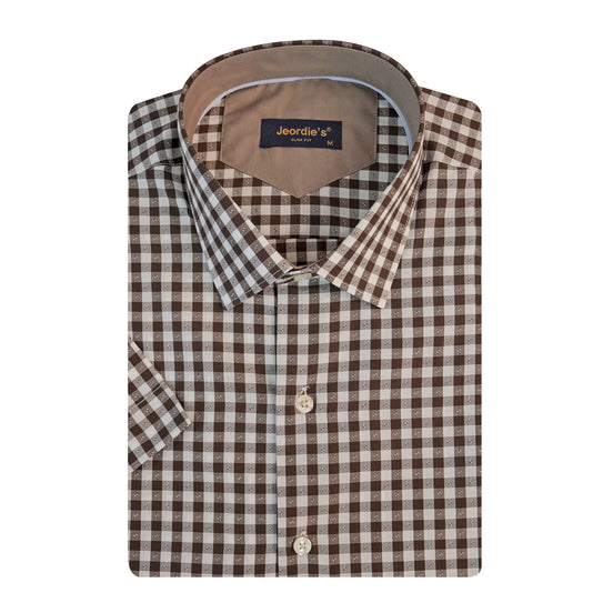 Brown Short Sleeve Shirt