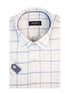 White - Sax Blue Short Sleeve Shirt
