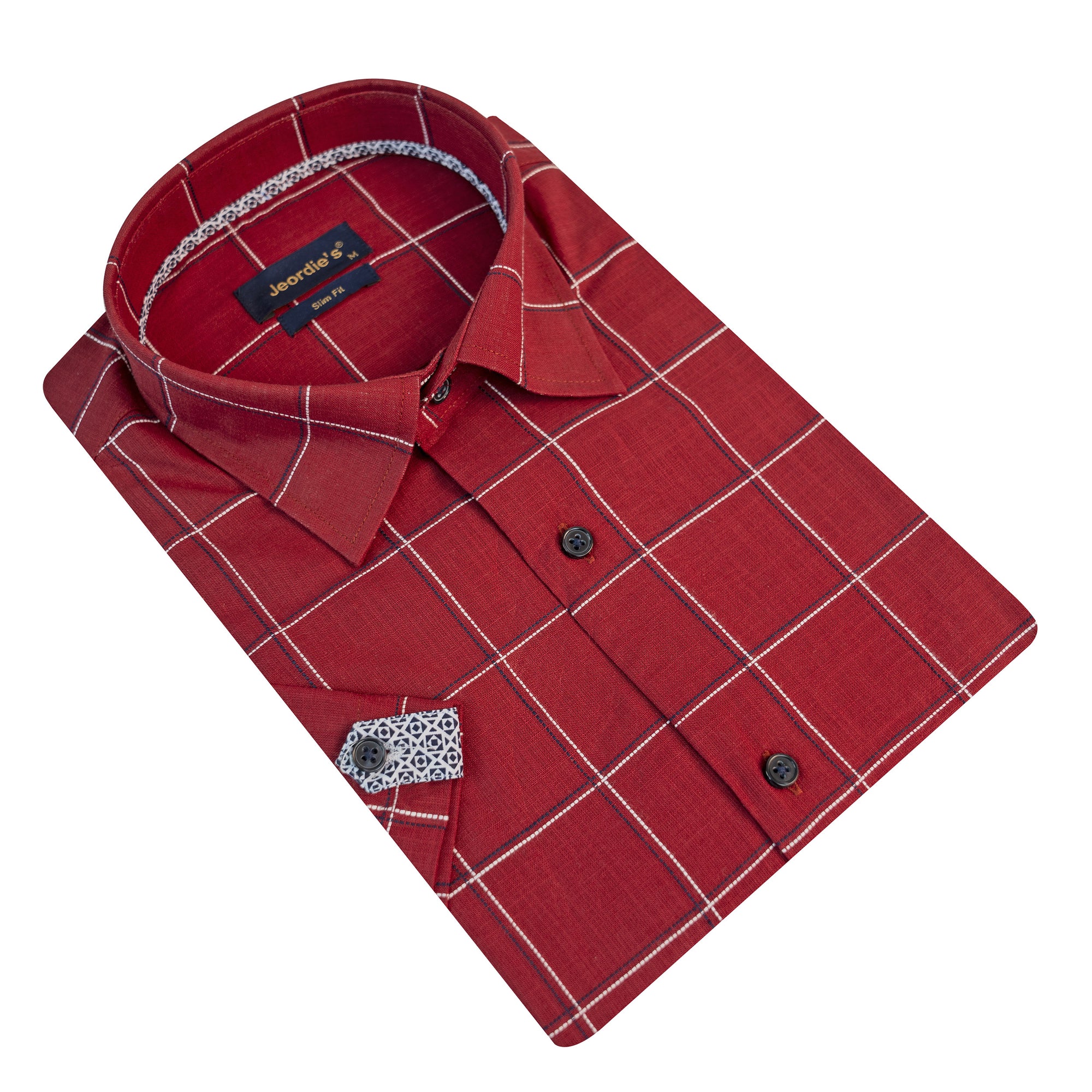 Burgundy Short Sleeve Shirt