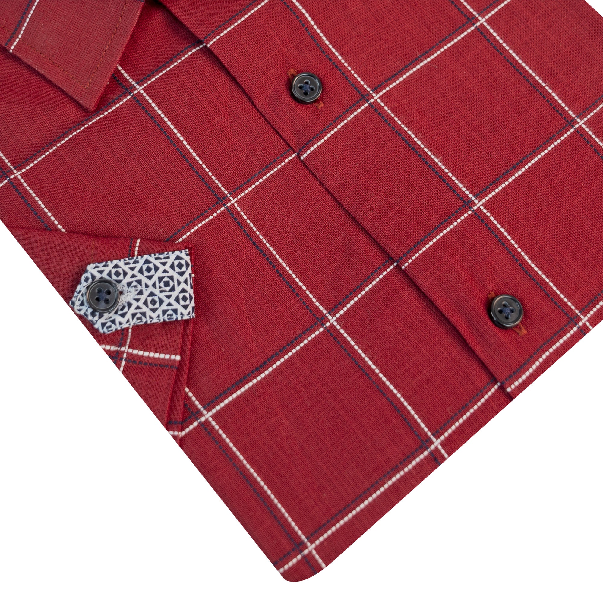 Burgundy Short Sleeve Shirt