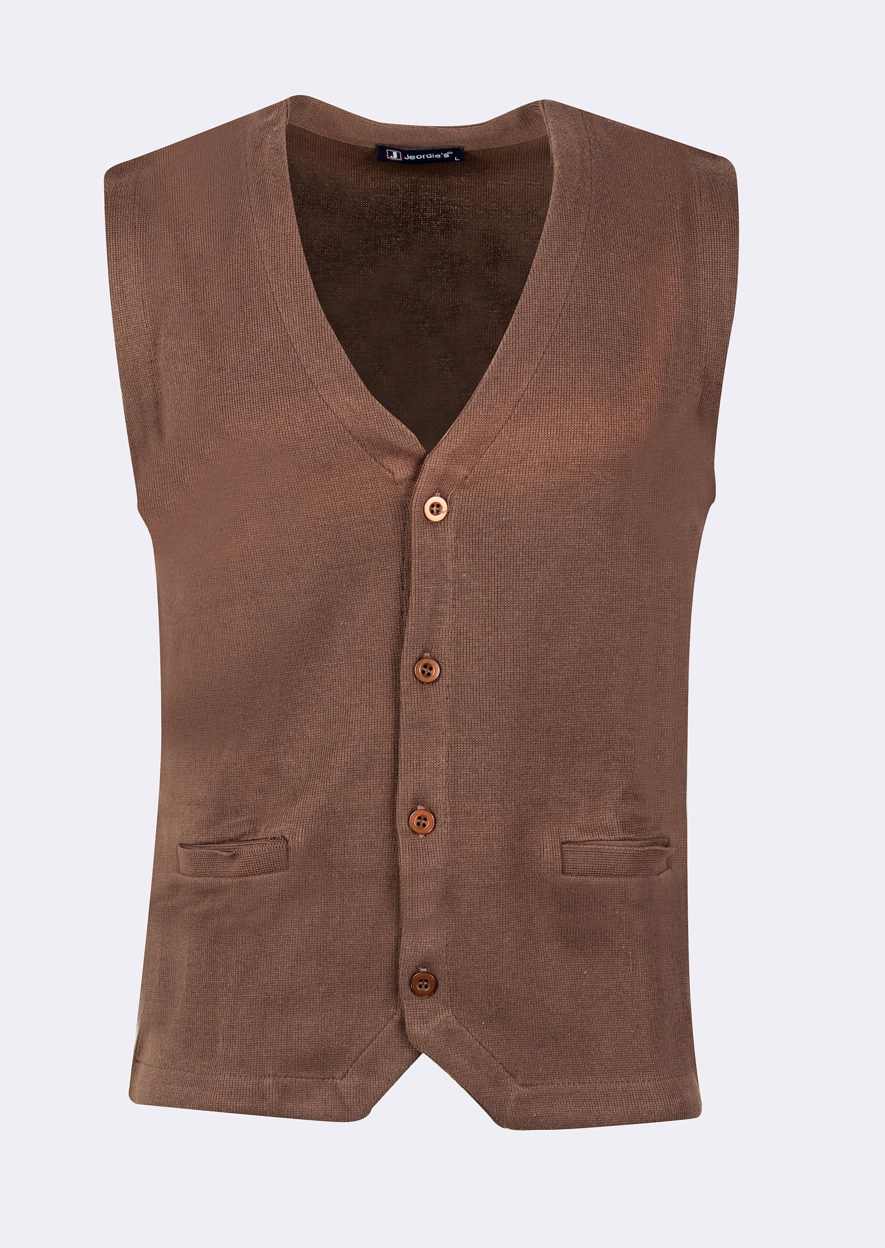 Brown Knitted Vest