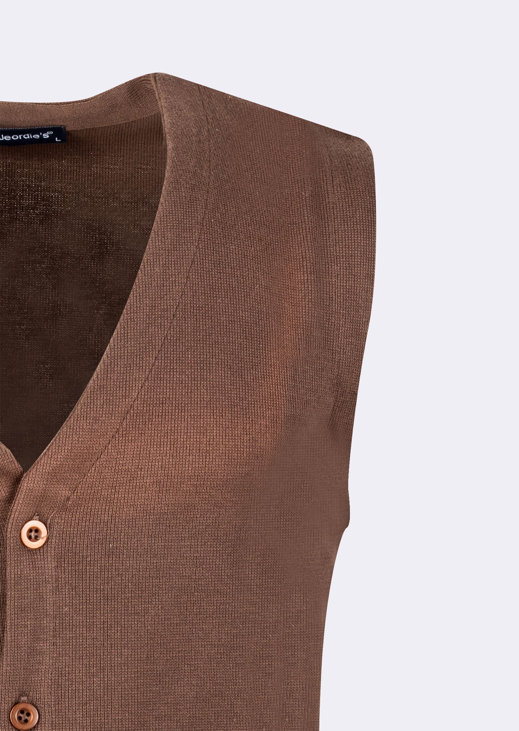 Brown Knitted Vest