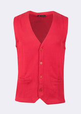 Red Knitted Vest