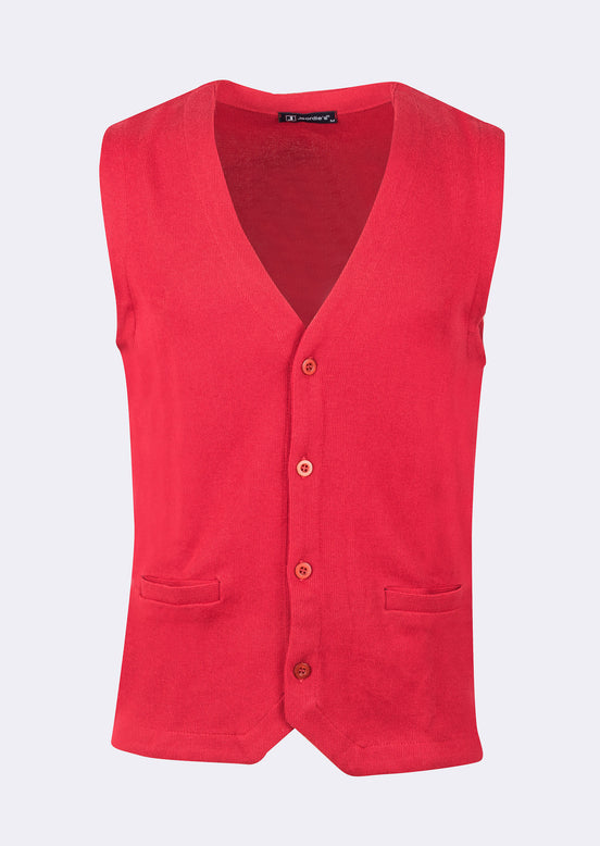 Red Knitted Vest