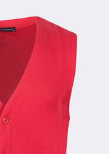 Red Knitted Vest