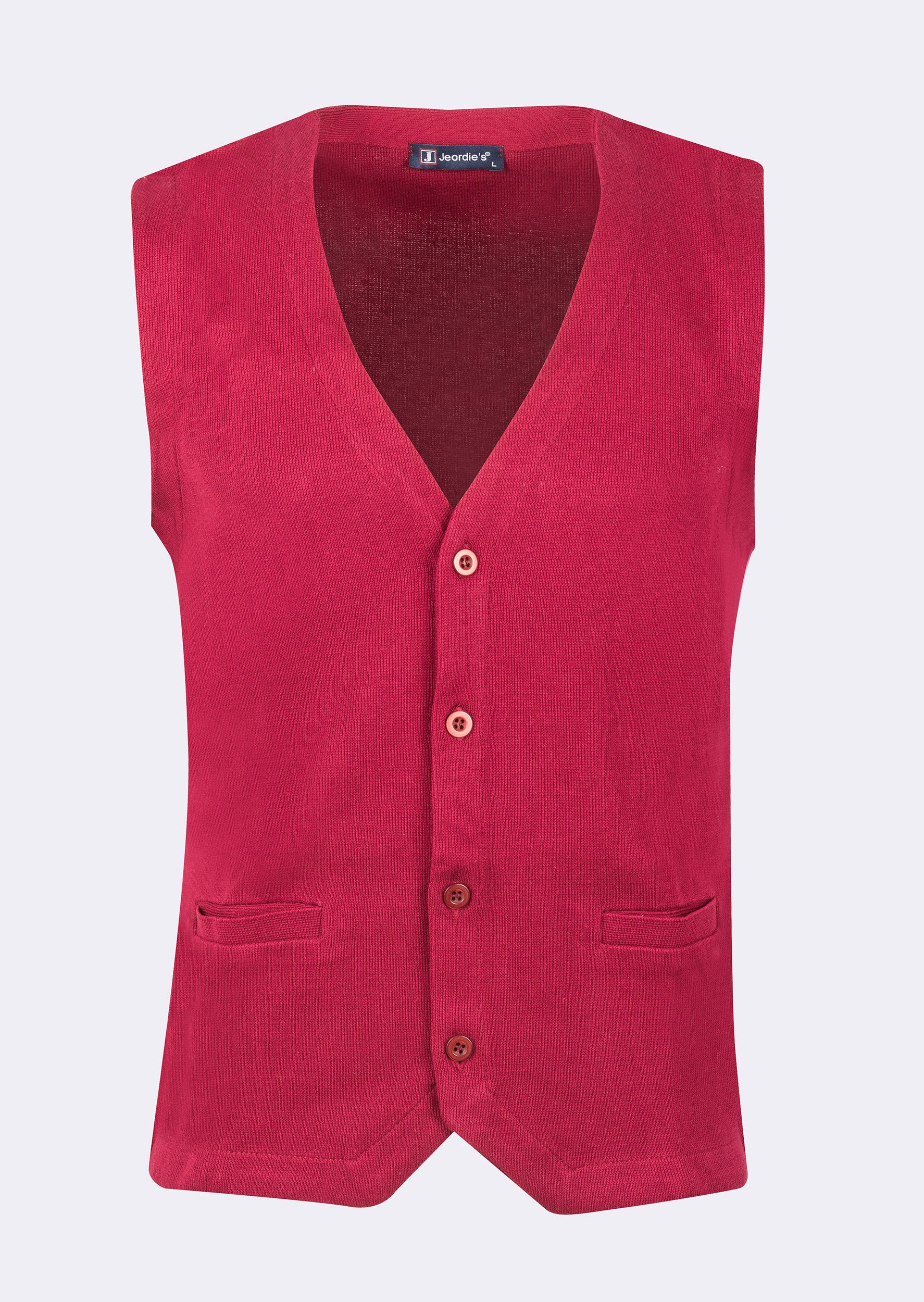 Burgundy Knitted Vest