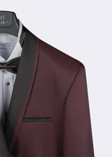 Burgundy - Black Groom Set