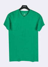 Green V-Neck T-shirt