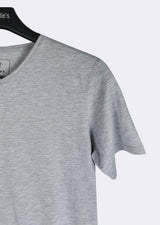 Grey Melange V-Neck T-shirt