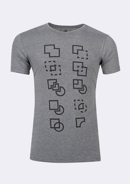 Charcoal V-Neck T-shirt