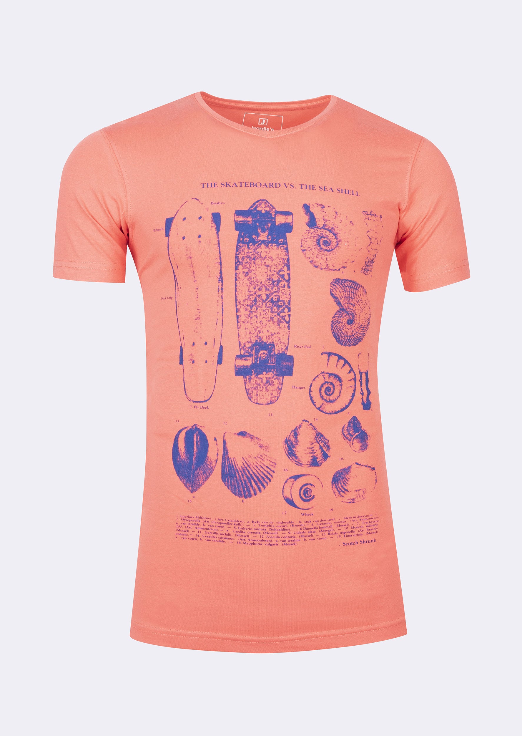 Orange V-Neck T-shirt
