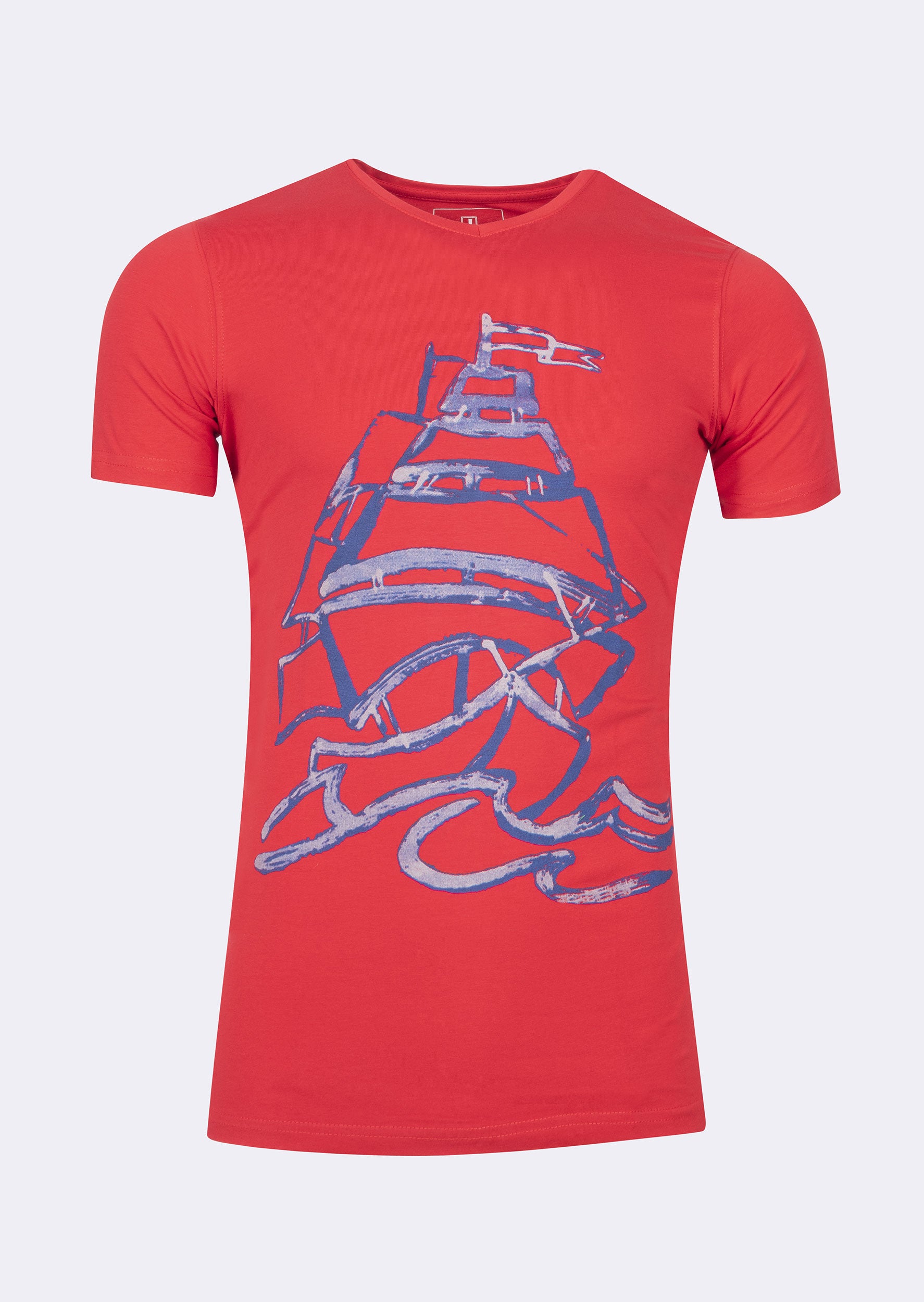Red V-Neck T-shirt
