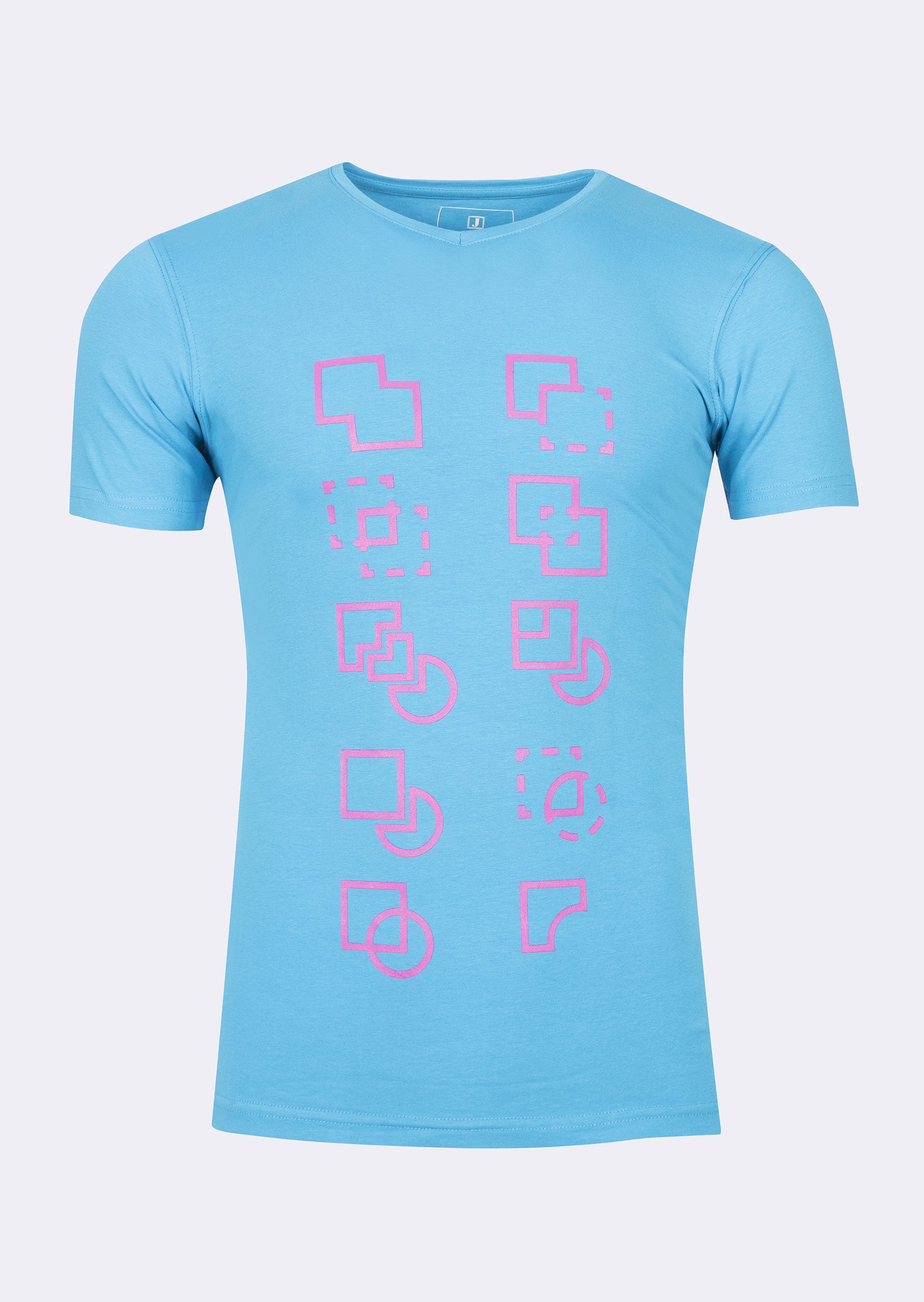 Sky Blue V-Neck T-shirt