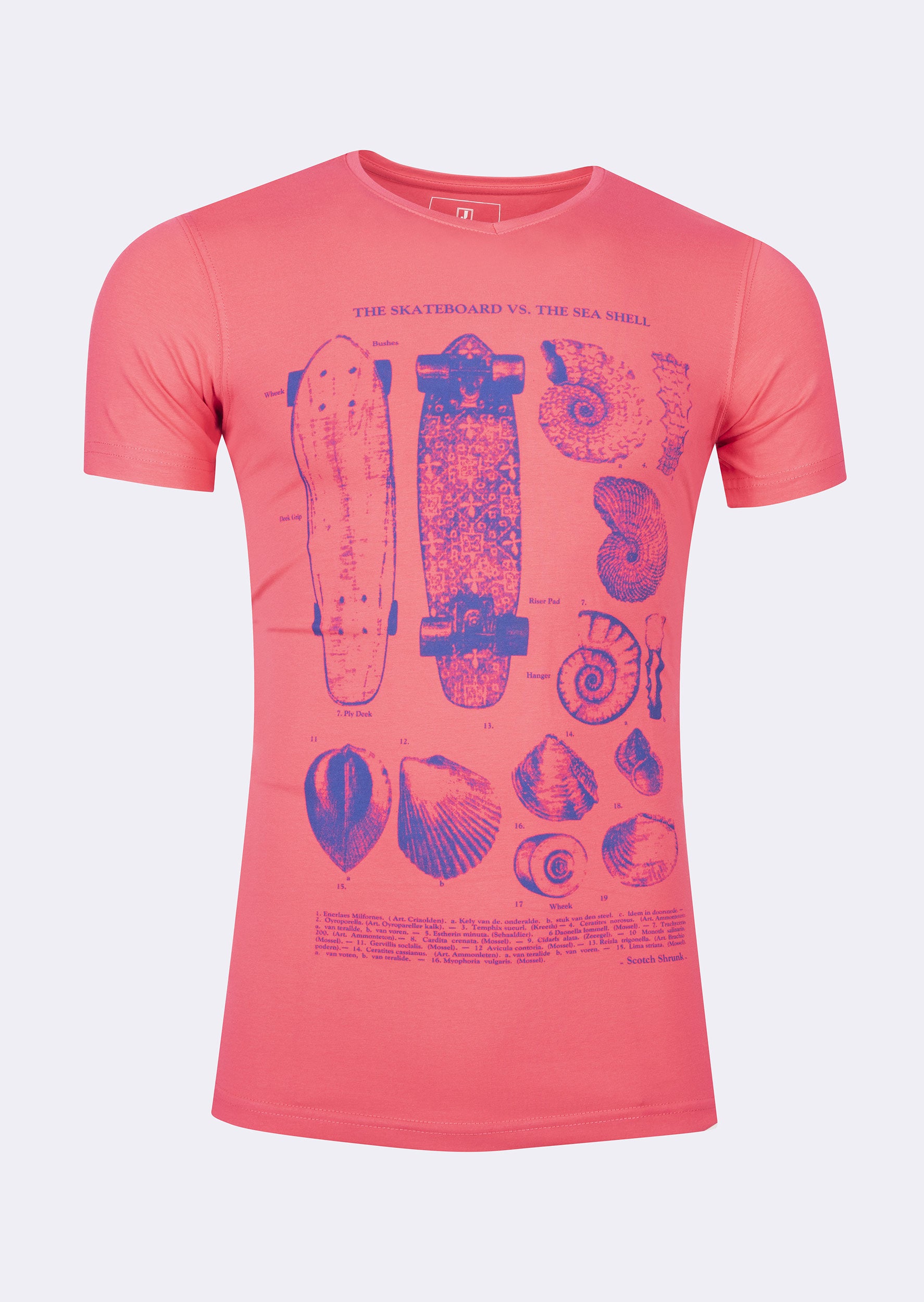 Fuchsia V-Neck T-shirt