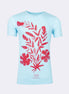 Light Blue V-Neck T-shirt